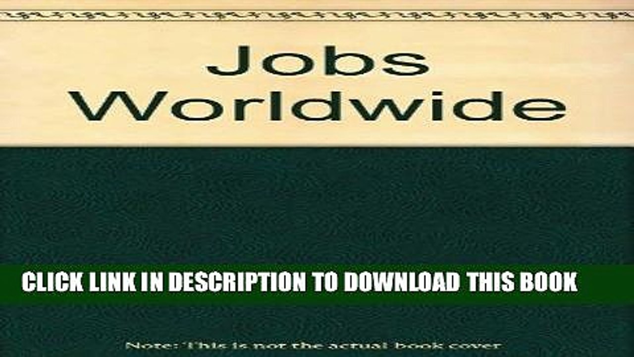 [PDF] Epub Jobs Worldwide Full Download
