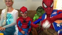 Superman beats Spiderman in epic Superhero battle! Compilation Frozen Elsa plays soccer in Real Life