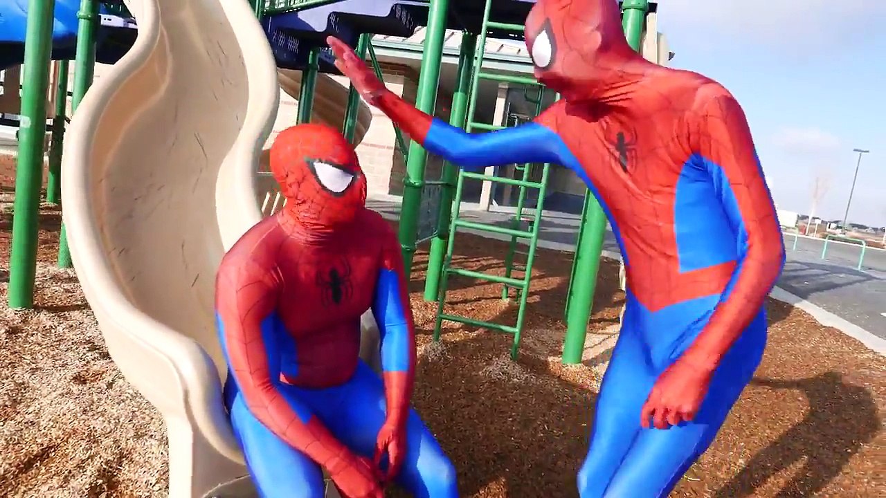 Fat Spiderman vs Skinny Spiderman Real Life Battle Superhero Movie