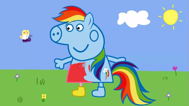 Peppa Pig, my Little Pony Costume, Dress up,Transform ,Cartoon for kids ,Coloring and Drawing