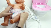 Baby Doll Magic Potty Training Poops & Pees Baby Born Doll Potty Time Toy Toilet Toy Videos-BQRG67QwDlE