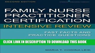 Read Now Family Nurse Practitioner Certification Intensive Review: Fast Facts and Practice