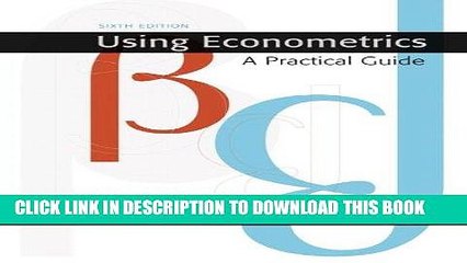 [PDF] FREE Using Econometrics: A Practical Guide (6th Edition) (Addison-Wesley Series in