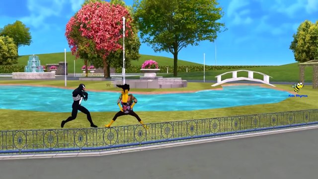 Yellow Hulk Vs Venom Cartoons Epic Rap Battles And Spiderman Vs Venom Finger Family Nursery Rhymes