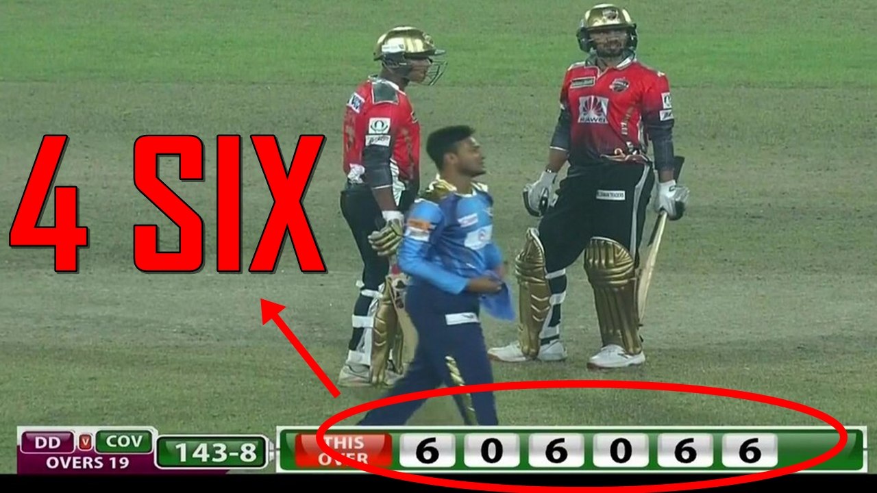 Mashrafe Mortaza Hits 4 SIXES (6,0,6,0,6,6) in an Over from Shakib Al Hasan!
