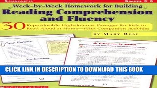 Read Now Week-by-Week Homework for Building Reading Comprehension and Fluency, Grades 3-6: 30