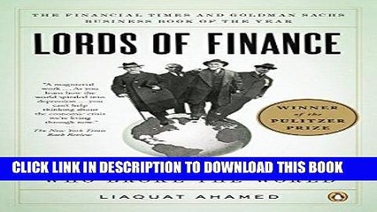 [PDF] FREE Lords of Finance: The Bankers Who Broke the World [Read] Online