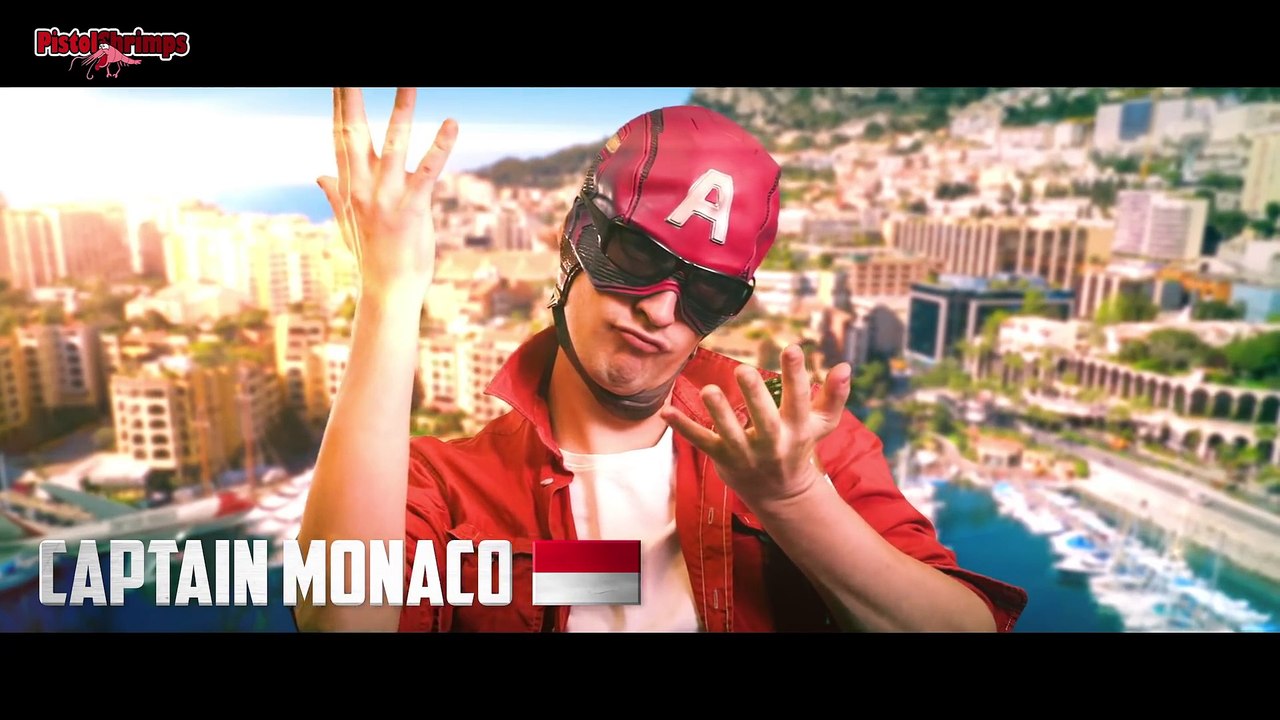 Tous les Captain America des pays d'Europe : Islande, Pays-Bas, Portugal, Royaume Uni, Vatican...