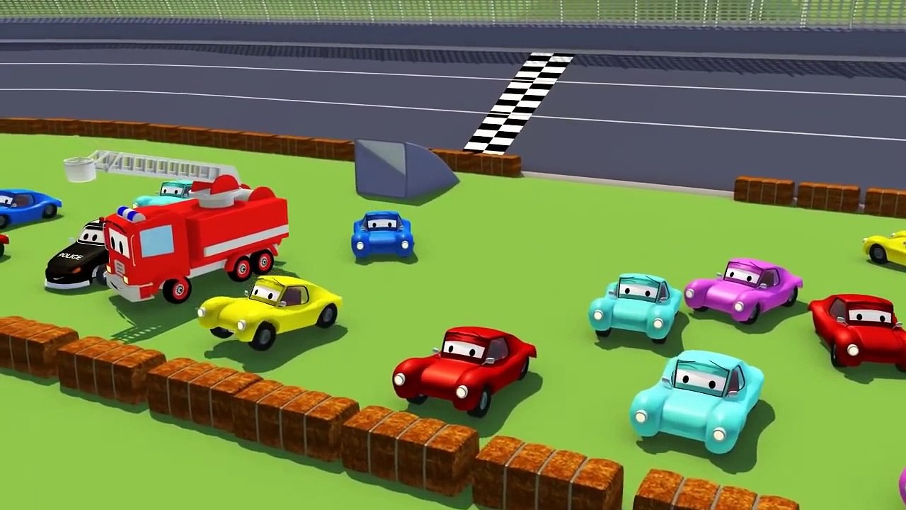 Авто Патруль_ пожарная машина и полицейская машина, и Проблема с колёсами у Джерри в Автомобильный