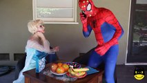 Which one is a VAMPIRE Frozen Elsa or Anna PRANK! Spiderman vs Joker Bad Baby Mini Toys Superher