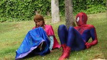 Anna Kidnapped Vs Maleficent Spell! W Spiderman & Frozen Elsa Vs Werewolf! Funny Superheroes