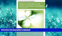 FAVORITE BOOK  Policy Studies for Educational Leaders: An Introduction (4th Edition) (Allyn