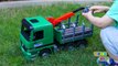 Truck with Crane to Load Logs - Kid Playing with the Truck-uHP9TjJX7Rw