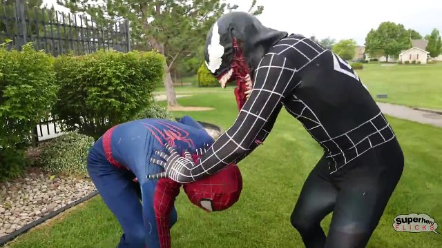Spiderman vs Venom - Fun Superhero Battle in Real Life | Superhero Movie!