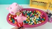 Peppa Pig Gumball Bath Surprise Toys Bath Time Toys Kids Videos Colorful Candy Playing