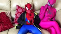 Spiderman vs Joker vs Venom vs Pink Spidergirl - Spiderman Frog Disaster! - Funny Superheroes