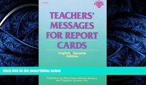 Read Teachers  Messages for Report Cards, English/Spanish Edition FreeOnline Ebook