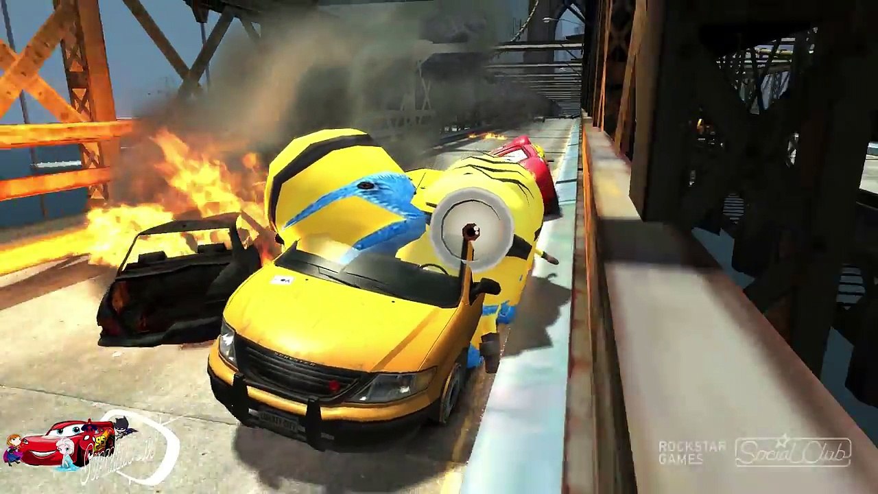 Super Minions & Disney cars Lightning McQueen Snot Rod Children Songs | Part 2