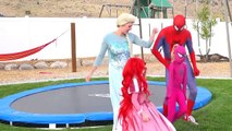 #Superhero Compilation Spiderman in love Ugly Elsa vs Harley Quinn #1 Disney Princesses vspoison ivy