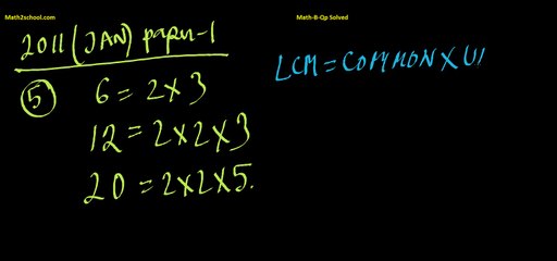 MathsB-QP-2011(Jan)-5