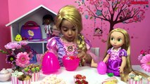 Disney Movie In Real Life PRINCESS TEA PARTY Cake   Frozen Elsa Dolls Toys Dress Up Costume PART 2-G9Vj8RXrbNI
