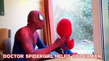 SPIDERMAN vs DOCTOR PINK SPIDERGIRL Spiderman is Sick! DOCTOR Funny Superheroes in Real Life SHMIRL