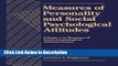 [PDF] Measures of Personality and Social Psychological Attitudes: Measures of Social Psychological