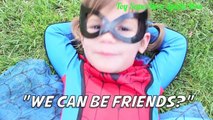 Little Spidergirl vs Captain America Civil War | Toy SuperHero SpiderMan CARTOON Kids