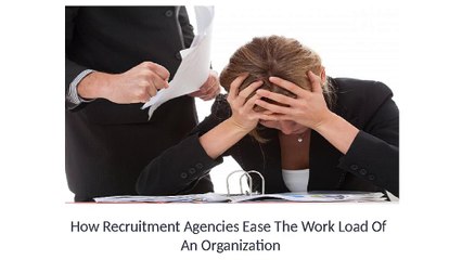 The Role Of Recruitment Agencies For An Organization