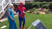 Elsa Spiderman Fly A Unicorn To Space Fun Superhero Kids In Real Life In 4K