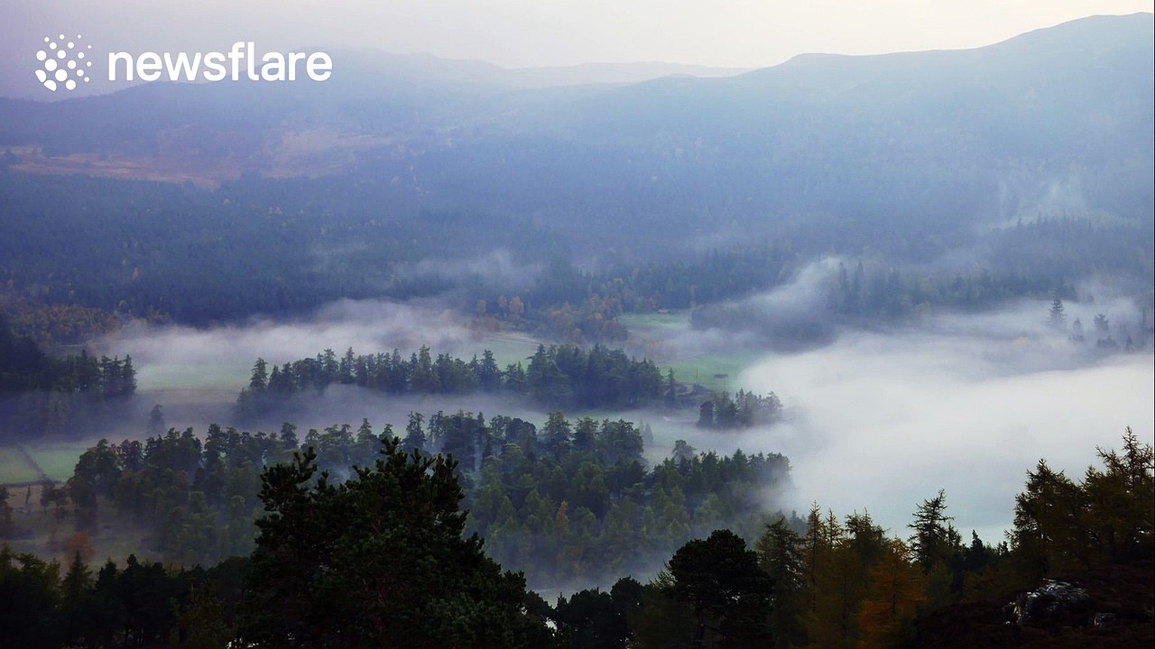 Cloud inversion over the Scottish highlands