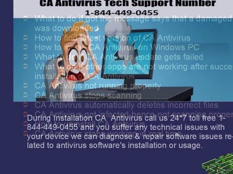 CA Antivirus Technical Support @1-844-449-0455 Customer Care Number 247 Toll free