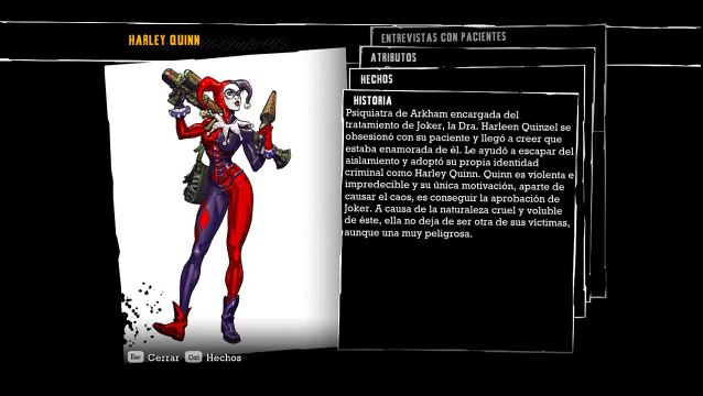 Harley Quinn (Grabaciones) - Batman: Arkham Asylum
