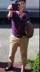 Woman Lets Dog Pee on Private Property