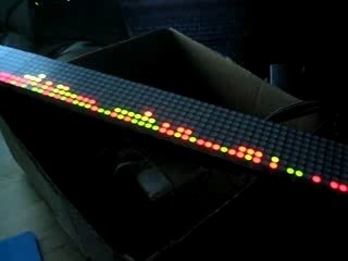 Physically controlled LED display