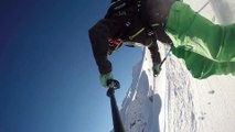 Adrénaline - ski : Premières traces en ski de randonnée pour Denis Fortune et son chien Liloï