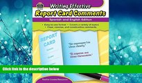Read Writing Effective Report Card Comments: Spanish and English Edition FullOnline Ebook
