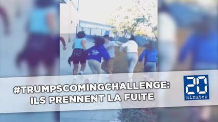 Des Américains prennent la fuite avec le #TrumpsComingChallenge
