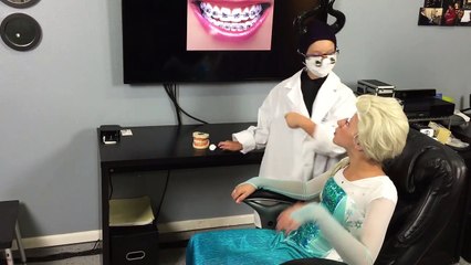 Frozen Elsa Goes To The Dentist Vs Maleficent Braces Dream Prank Superhero Movie In Real Life