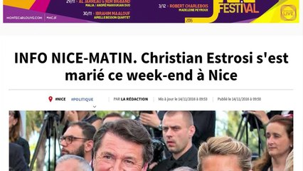 Christian Estrosi et Laura Tenoudji se sont mariés en toute discrétion