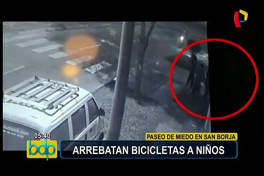 San Borja: delincuente amenaza con arma y roba bicicletas a niños