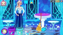Disney Frozen Games - Frozen Castle Cleaning - Disney Princess Elsa & Anna Games for Kids