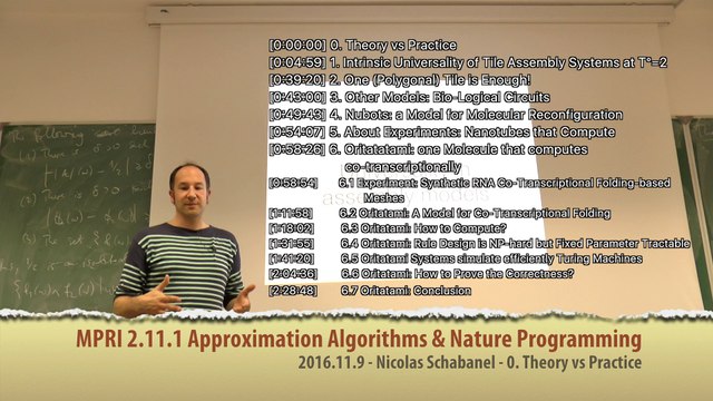 [2016 MPRI 2.11.1] 7. Nature Programming: Intrisic Universality & Other models including Oritatami (2016/11/9)