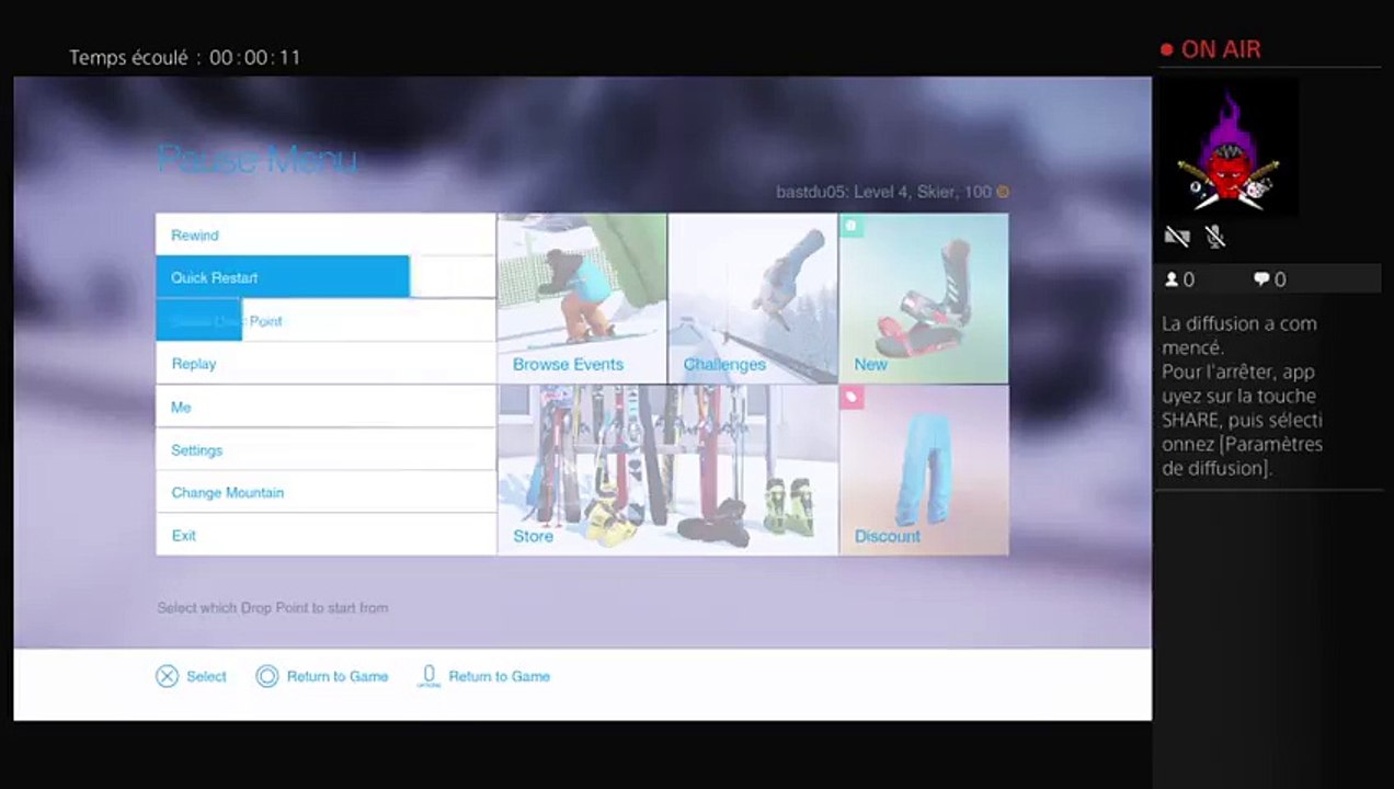 Diffusion PS4 en direct de bastdu05