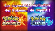 Pokémon Soleil - Les capacités Z des Pokémon de départ