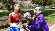 Spiderman KISS Joker! Joker CHEATING KISS Frozen Elsa, superhero, hulk, wonder woman,Maleficent