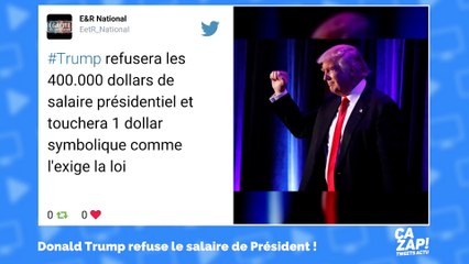 Donald Trump annonce qu'il renonce à son salaire de président : la réaction des internautes
