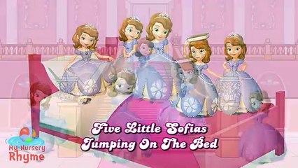 #Five #Little #Sofia #Jumping On The Bed #Sofia The First #Nursery #Rhyme