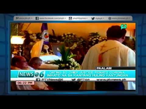 [News@6]Former SC Chief Justice Corona, inhibited na sa huling hantungan [05|06|16]