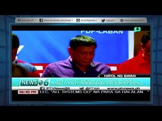 [News@6]Poe di aatras ang laban sa pagkapangulo kahit bumababa sa Survey [05|05|16]